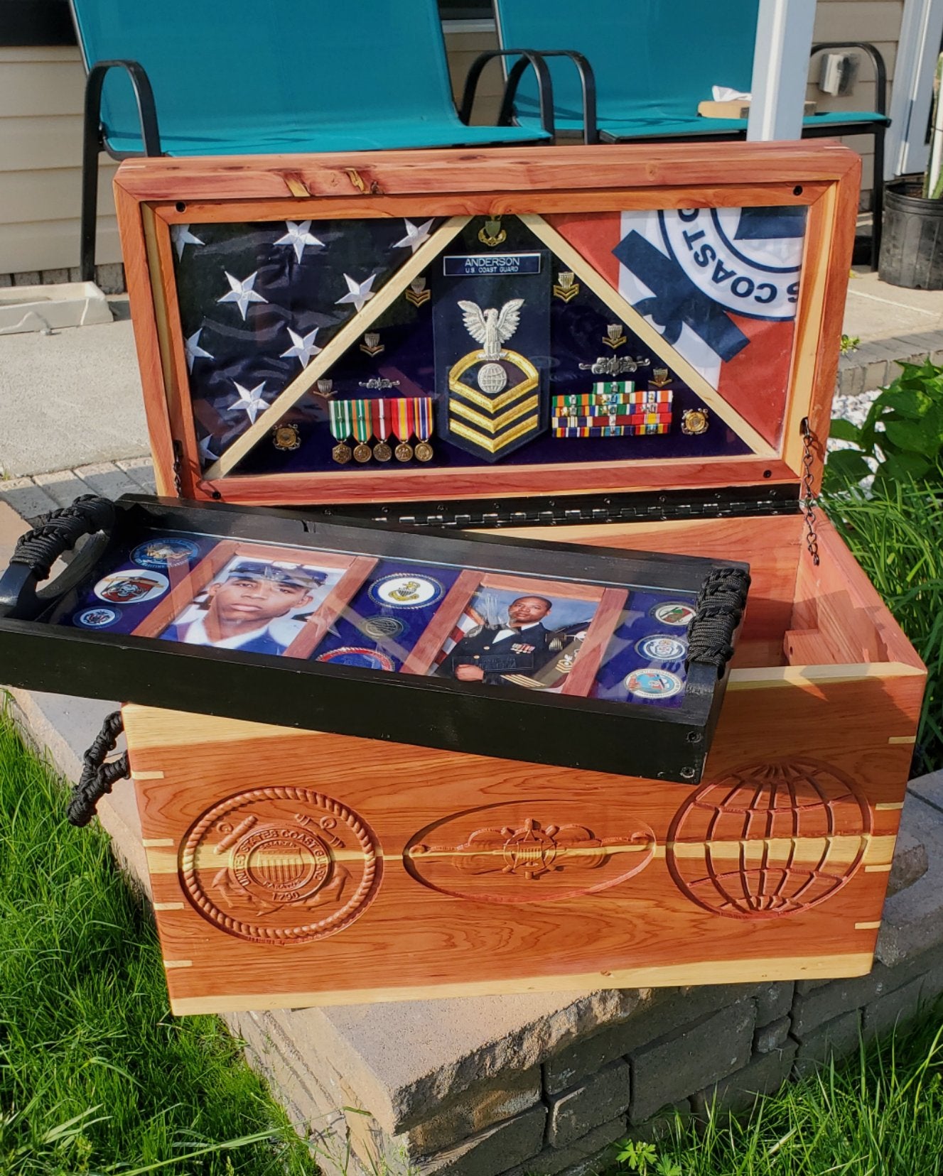 Retirement Shadow Box Chest