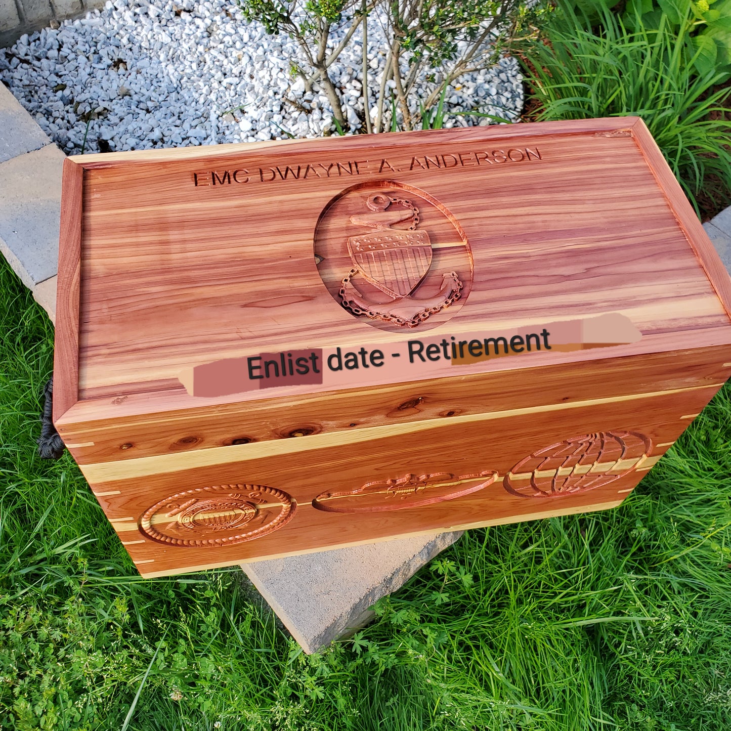 Retirement Shadow Box Chest